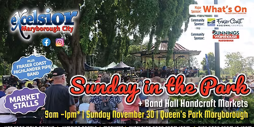 Sunday In The Park + Band Hall Handcraft Markets