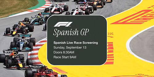 F1 Spanish Grand Prix Live Viewing Party