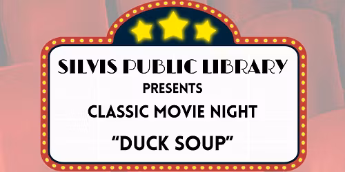 Classic Movie Night: Duck Soup featuring the Marx Brothers