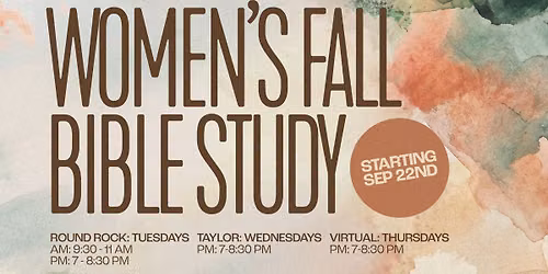 Women's Fall Bible Study