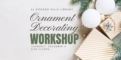 Ornament Decorating Workshop