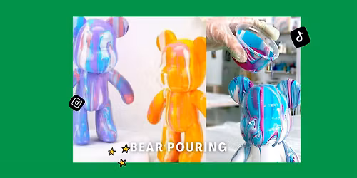 Bear Paint Pouring