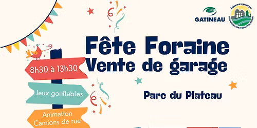 F\u00eate Foraine-Vente de garage \/ Funfair-Garage sale