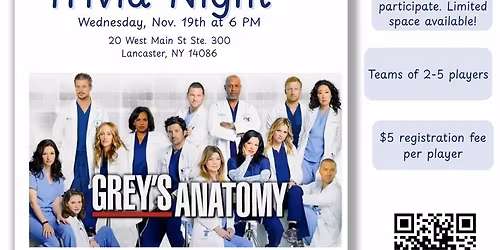 Grey's Anatomy Trivia Night!