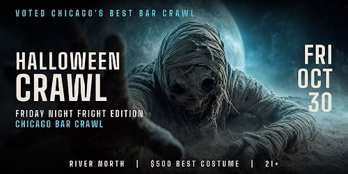 Chicago's Hottest Halloween Bar Crawl 2026 - River North - Fri, Oct 30