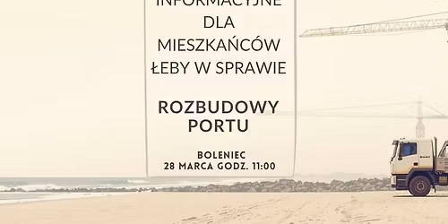 Spotkanie informacyjne dla mieszka\u0144c\u00f3w w sprawie rozbudowy portu