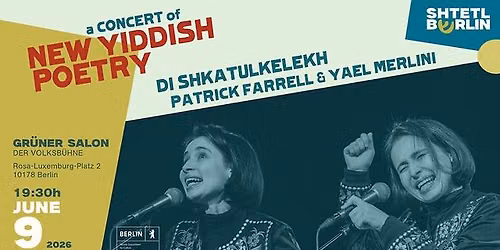 New Yiddish Poetry & New Music Concert