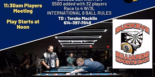 Intro to Ultimate Pool League 8 ball Tournament-Buckeye Billiards
