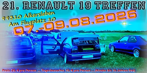 21. Renault 19 Forumstreffen Alkersleben