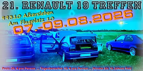 21. Renault 19 Forumstreffen Alkersleben