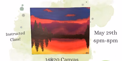 Neon Sunset Canvas
