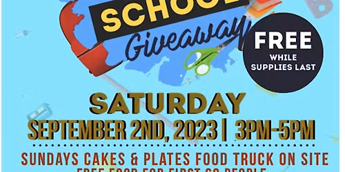 Drive Thru Free Back 2 School Giveaway
