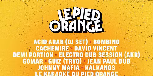 Festival Le Pied Orange 2026 - 7 \u00e8me \u00e9dition