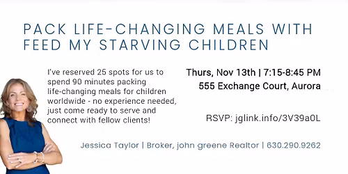 Let\u2019s Pack Meals Together at FMSC (Feed My Starving Children)
