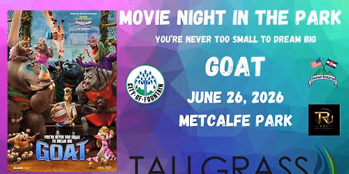 Movie Night in the Park featuring GOAT