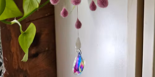 April Showers - Felt and Crystal Raincloud Suncatcher