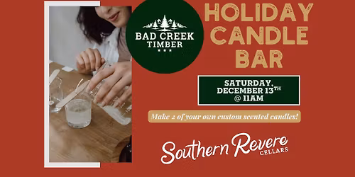 Craft & Sip: Holiday Candle Bar