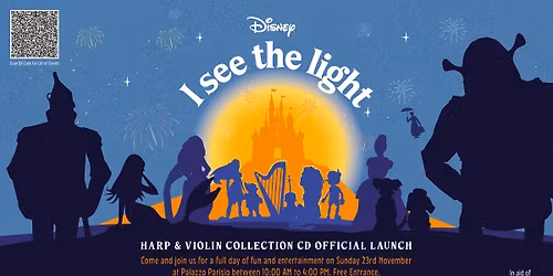 I See The Light Harp & Violin Disney Collection in Aid of Puttinu Cares (Free Entrance)