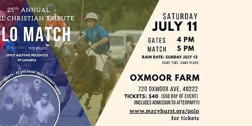Virgil Christian Tribute Polo Match benefiting Maryhurst