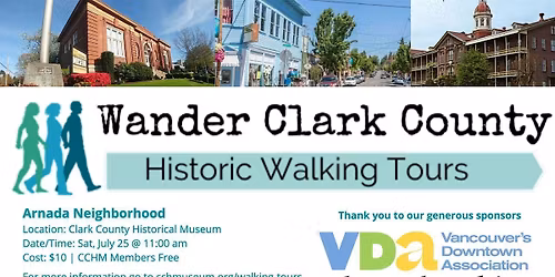 Wander Clark County: Historic Arnada Neighborhood - Late Tour (11:00 AM)