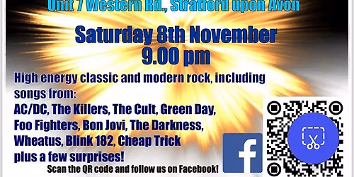 Cold Blue Daze performing Sat 8th Nov from 9pm 