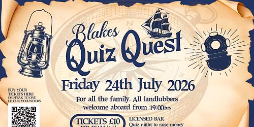 Blake's Quiz Quest: Charity Quiz Night