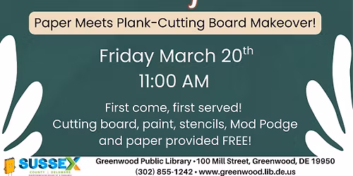 Paper Meets Plank-Cutting Board Makeover Craft