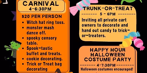 Kid's Spooky Carnival & Trunk or Treat Happy Hour