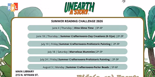 Summer Reading Challenge Events for Kids