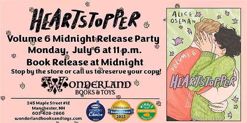 Heartstopper Volume 6 Midnight Release Party