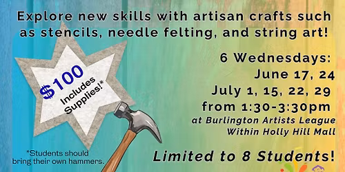 Artisan Craft Wednesdays: A Middle School Series 