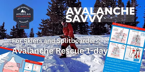 Avalanche Rescue : for Skiers and Split Boarders: women's group available