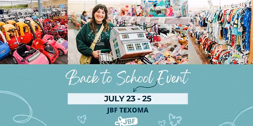 JBF Texoma ~ HUGE Kids Consignment Sale Event! \ud83d\udecd\ufe0f