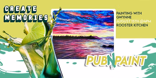 PubNPaint at Rooster Kitchen August 15th