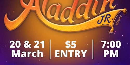 ✨🧞‍♂️ Fulton Jr. High Presents: Disney’s Aladdin JR. 🔮✨