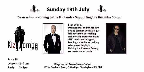 kizomba CoOp 19th July with Sean Wilson