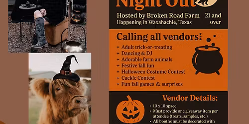 Taking Vendors - Witches Night Out