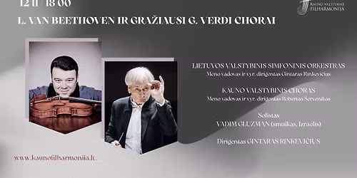 L. VAN BEETHOVEN IR GRA\u017dIAUSI G. VERDI CHORAI