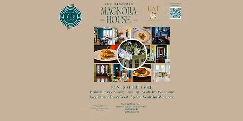 Wednesday Jazz Dinner at The Historic Magnolia