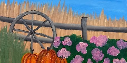 Autumn Tree Acrylic Painting 16x20 - $35