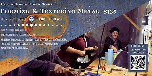 Intro to Jewelry Making: Forming and Texturing Metal