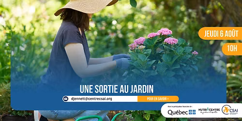 Une sortie au jardin