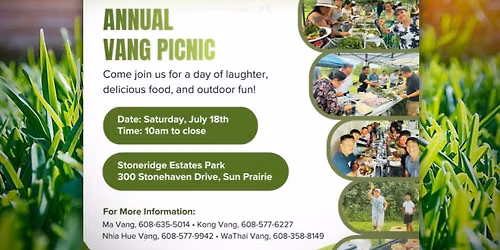 Annual Madison Vang Picnic!