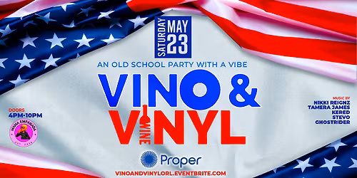 Vino & Vinyl - An Old School Party with a Vibe