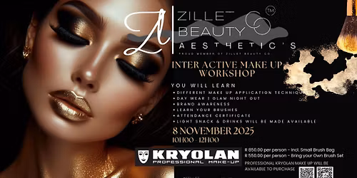 Zillet Beauty Co - Interactive Make Up Workshop 2025