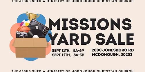 Missions Yard Sale