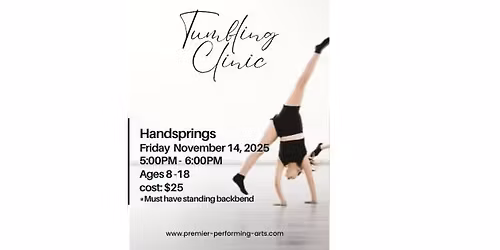 Tumbling Clinic- Handsprings