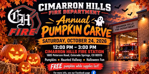 Cimarron Hills Fire Department Annual Pumpkin Carve