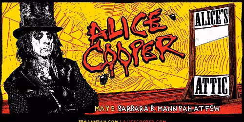 ALICE COOPER - ALICE'S ATTIC TOUR | Fort Myers, FL