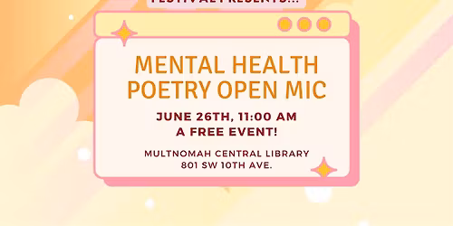 Bigfoot Fest: Mental Health Poetry Open Mic